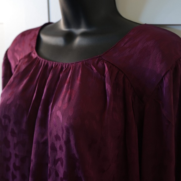 Elegant Purple Blouse Haver blouse plum - Picture 1 of 8